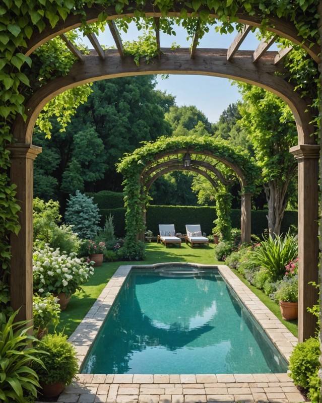 Divide the Space with Pergolas or Arches