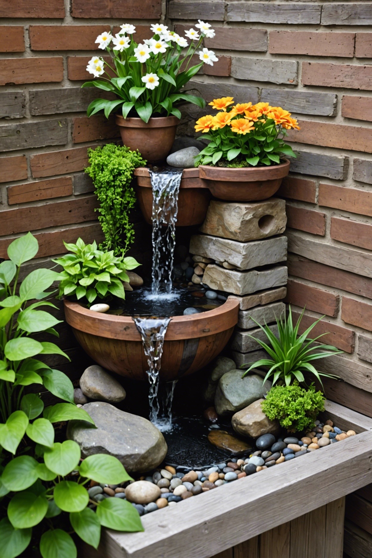 DIY Container Waterfall