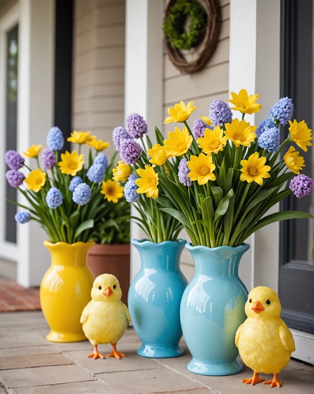 Easter Chick Vases