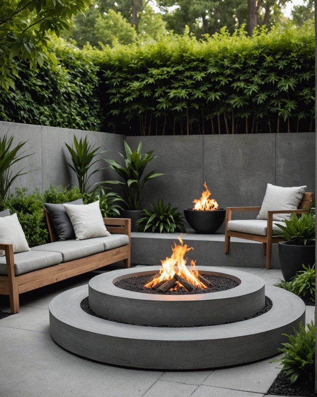 Embrace Modern Chic with Concrete Fire Pits