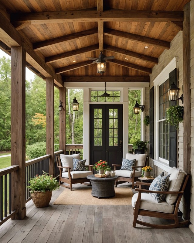 Embrace Rustic Charm with Wooden Beams