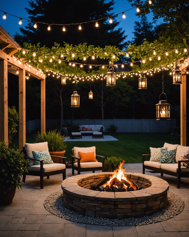 Enhance Your Fire Pit with Lighting