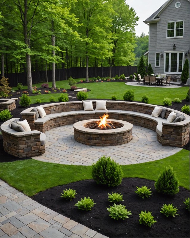 Enhance Your Fire Pit with Seating Walls