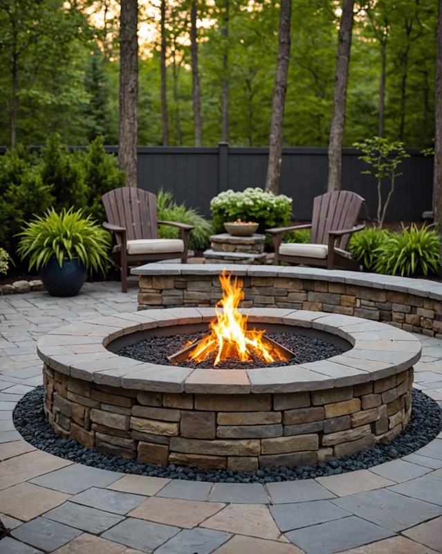 Fire Pit with Water Feature