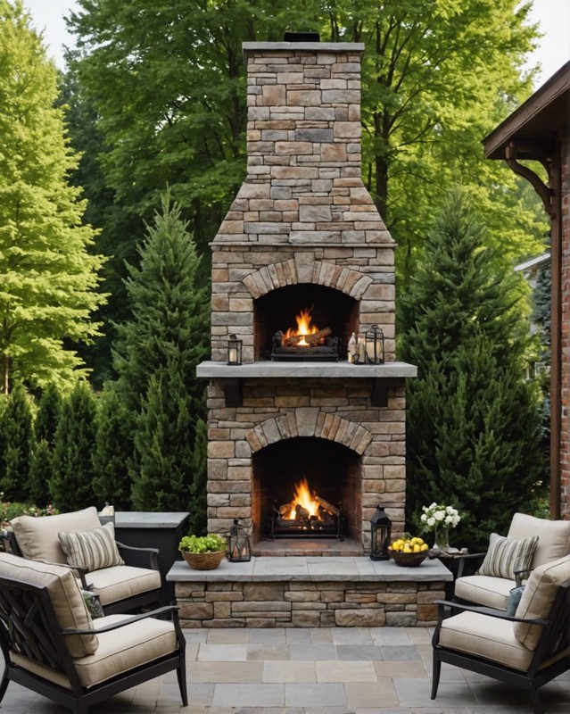 Fireplace with Chimney