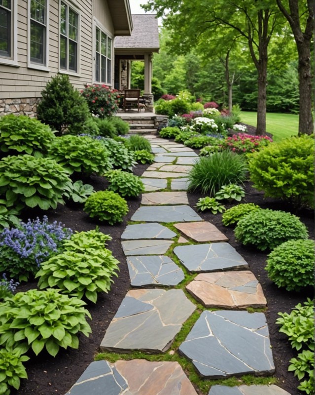 Flagstone Path with Irregular Joints