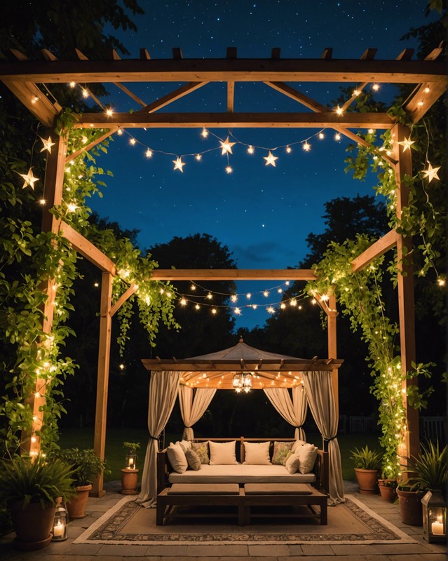 Gazebo with Retractable Roof for Stargazing