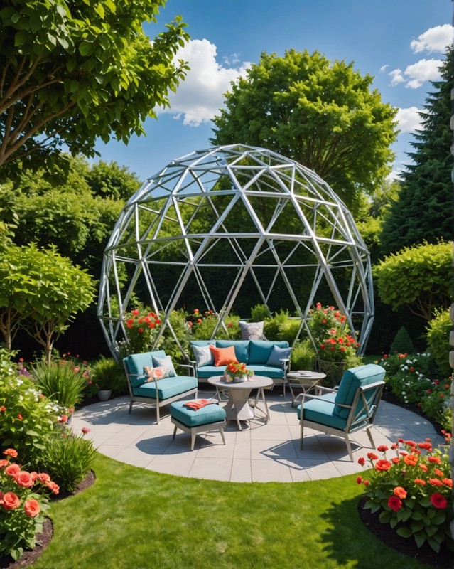 Geodesic Dome Gazebo for a Futuristic Look