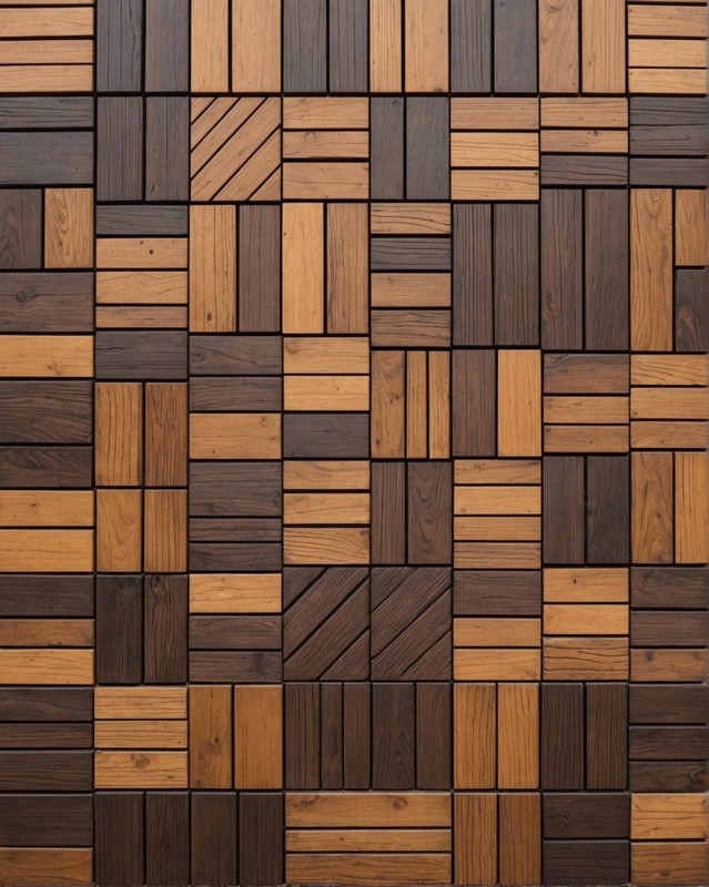 Geometric Wood Tiles