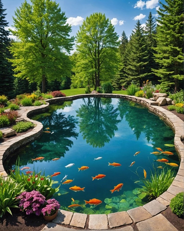 Glass-bottom Pond with a mesmerizing underwater world