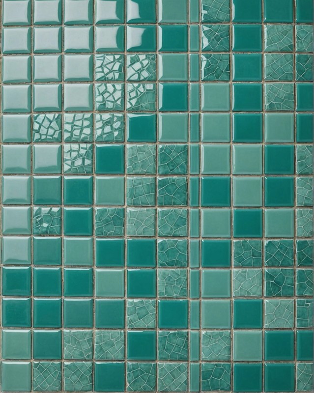 Glass Tile in Sea Green
