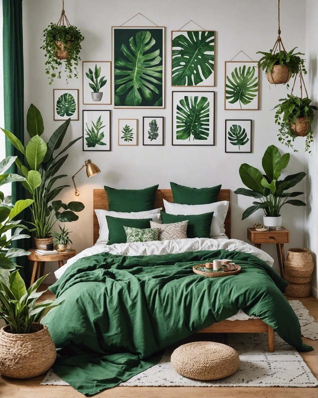 Green Plants and Botanical Prints