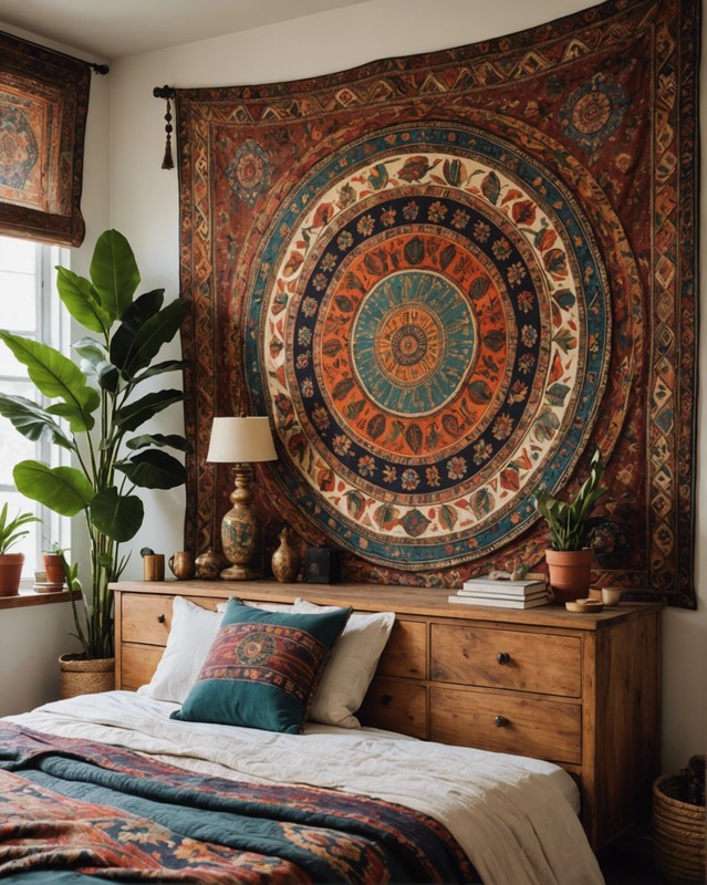 Hang a tapestry or wall hanging