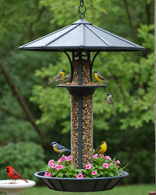 Hanging Basket Bird Feeder