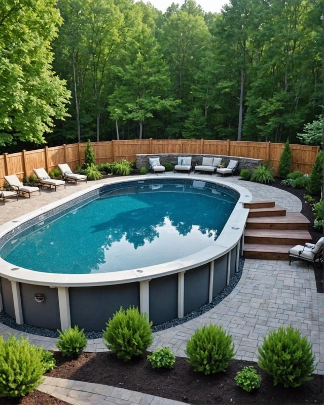 High-End Above Ground Pools with Luxury Features