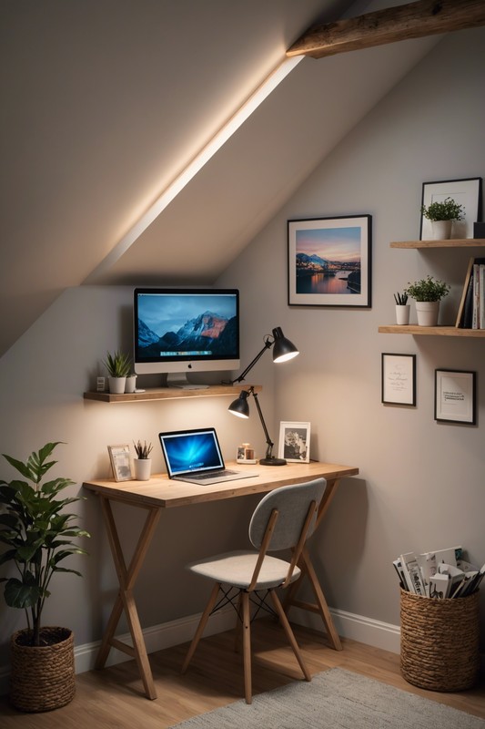 Incorporate a Portable and Space-Saving Workspace