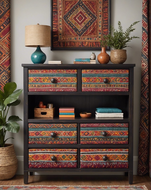 Incorporate ethnic patterns and textiles