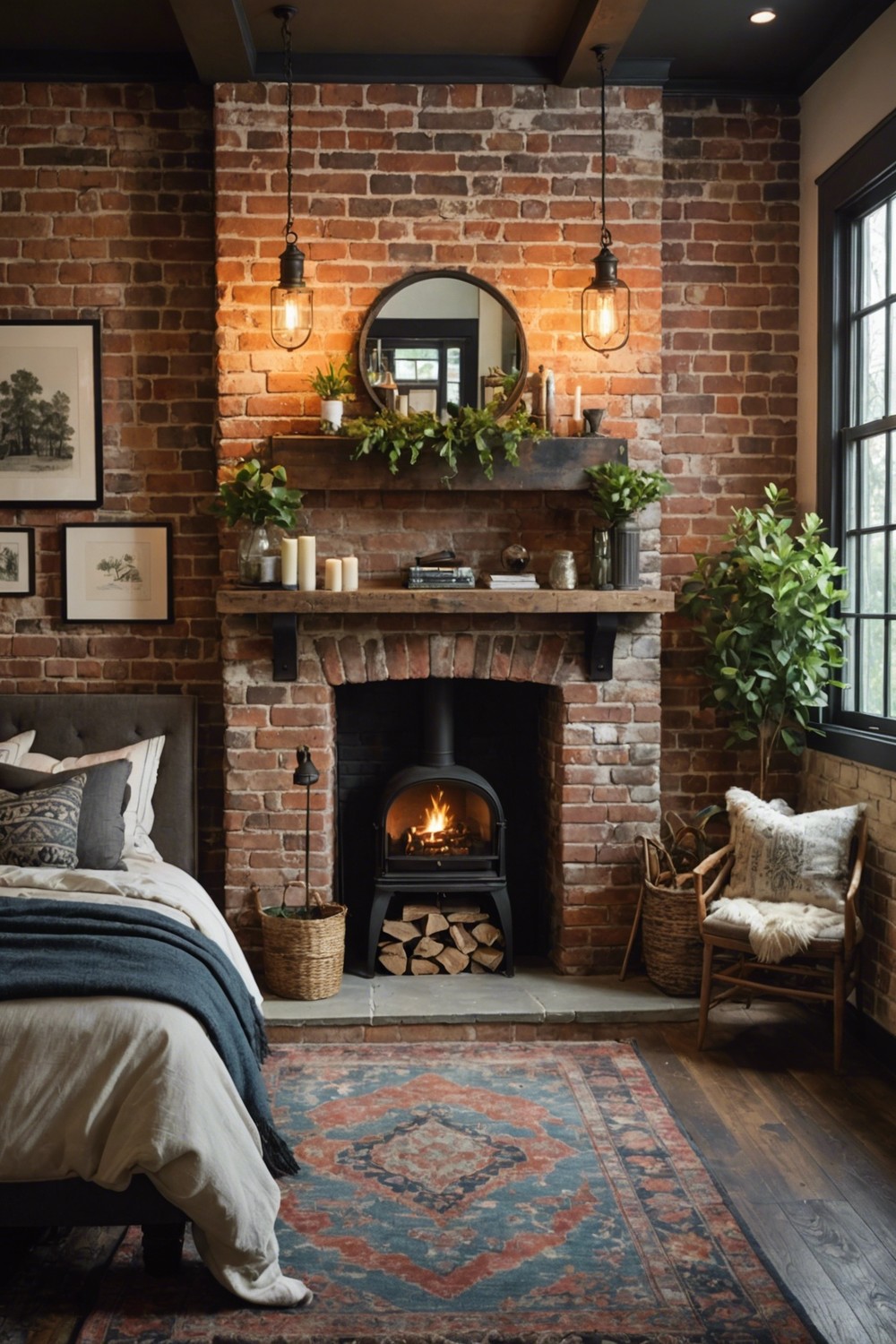 Industrial Chic with Exposed Brick: