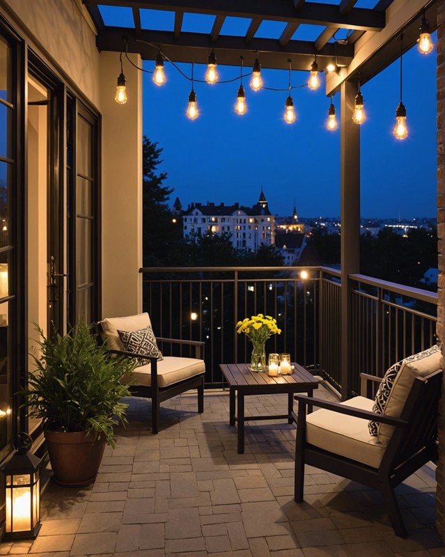 Install outdoor lighting for evening ambiance