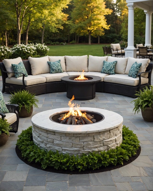 Introduce Elegance with Marble Fire Pits