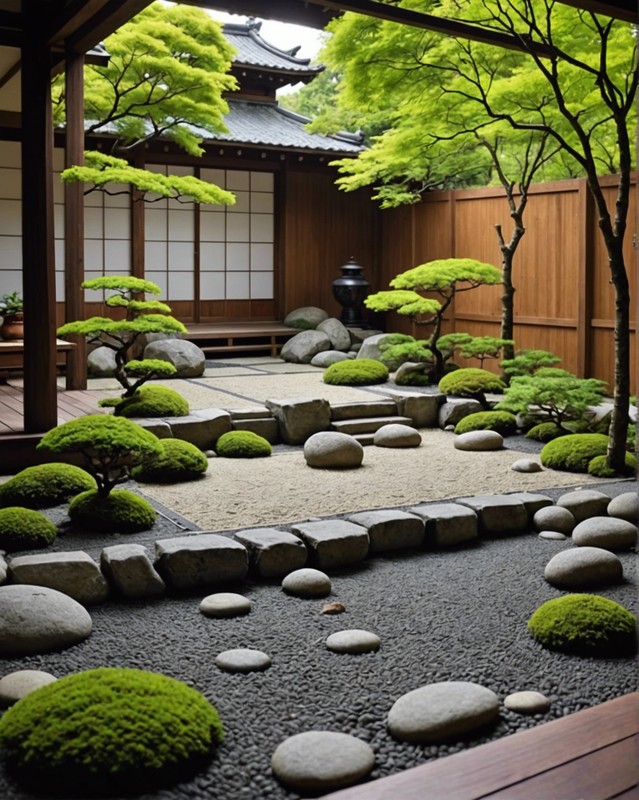 Japanese-inspired with Zen Garden