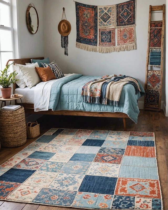 Layered Patchwork Rugs