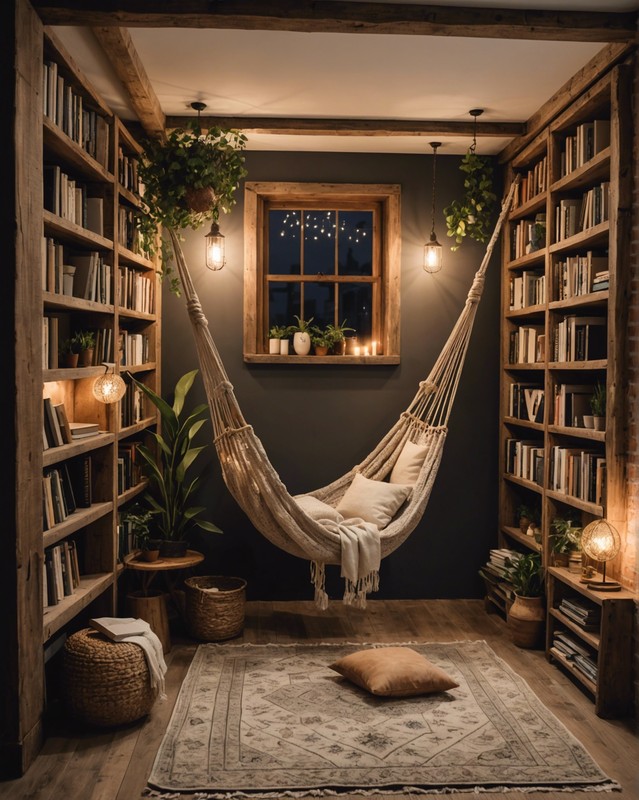 Literary Lounge: Hang a Hammock in Your Reading Corner for Ultimate Relaxation