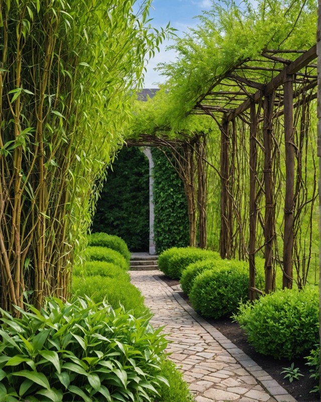 Living Willow Trellis with Organic Beauty