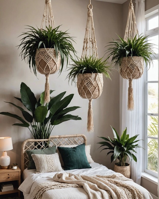 Macrame Plant Hanger with Pampas Grass