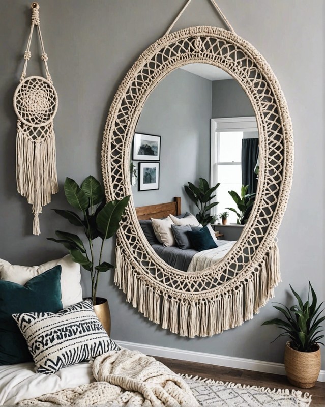 Macrame Wall Mirror