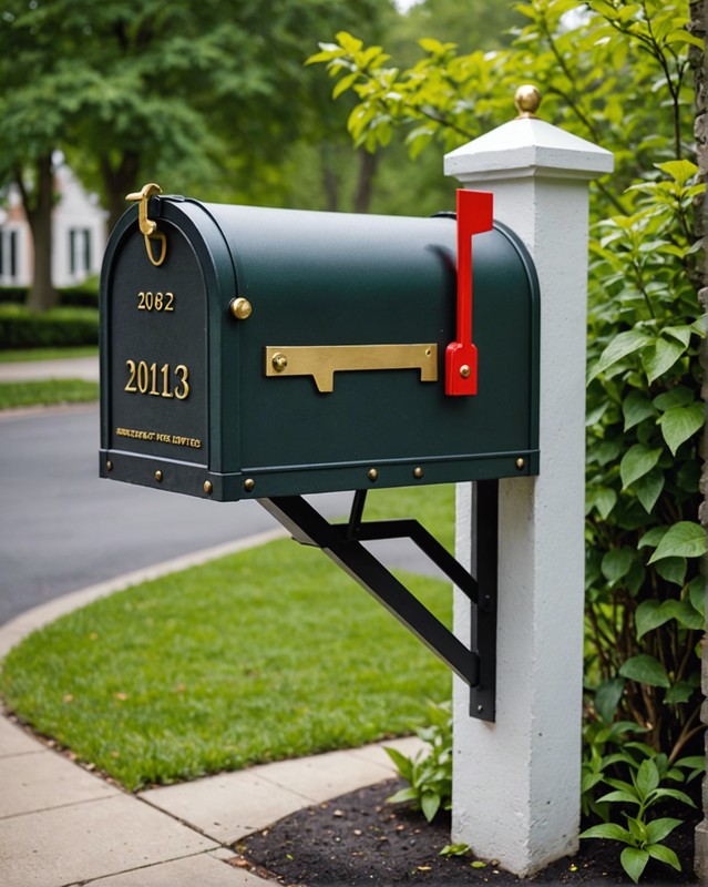 Mailbox with Address Sign Incorporated