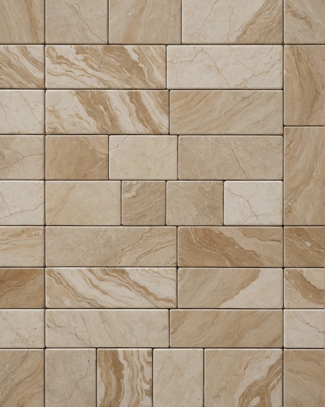 Marble Tiles with a Beige Swirl