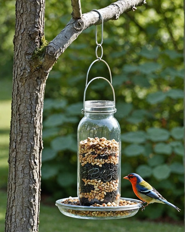 Mason Jar Bird Feeder