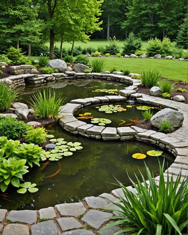 Megalithic Pond with large stones and prehistoric charm