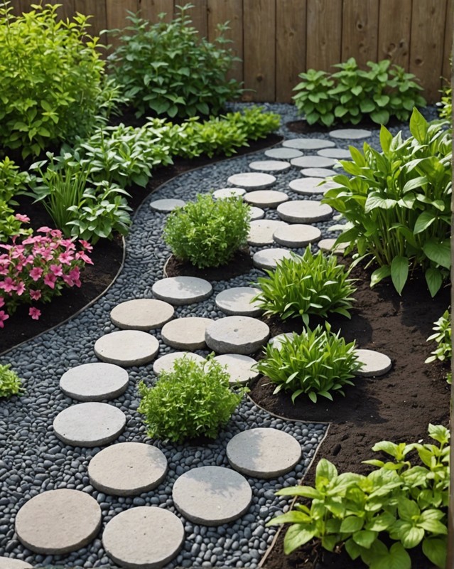 Mini Herb Garden with Stepping Stones 