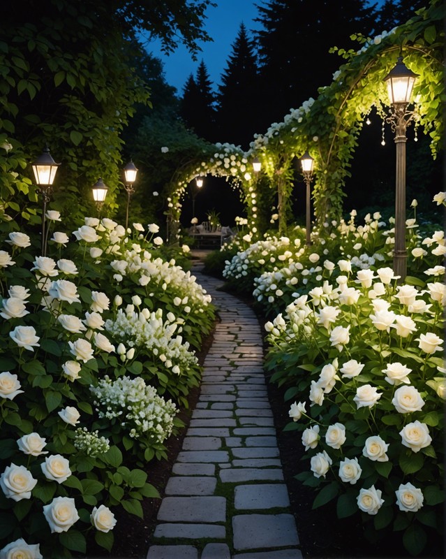 Moonlit Magic: White Gardens for Evening Wonder