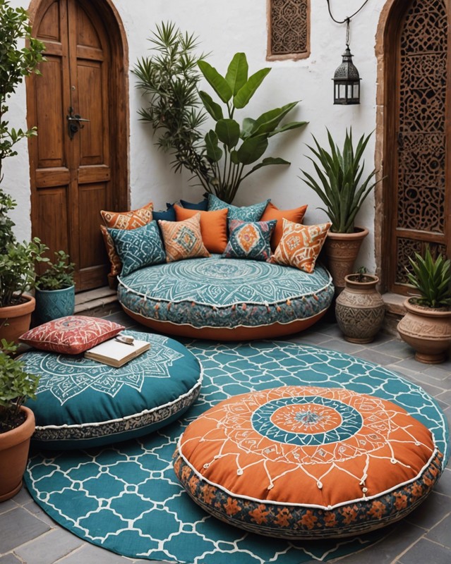 Moroccan Floor Cushion Patio