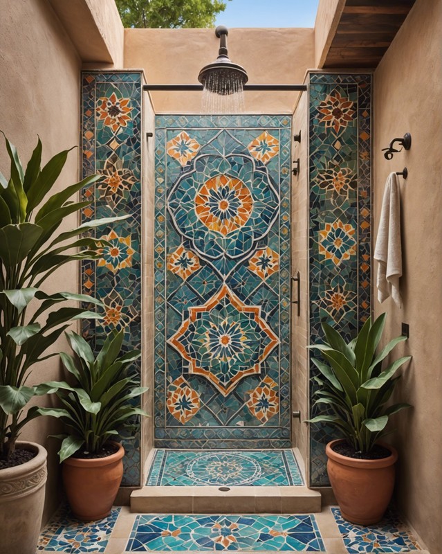 Moroccan Mosaic Showers