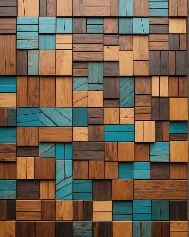 Mosaic Wood Tiles