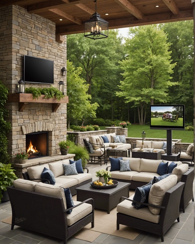 Mount a TV to a outdoor heating or cooling unit