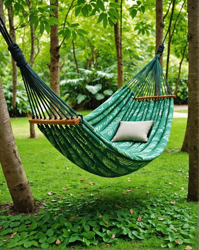 Nature-Inspired Hammock with Leaf Patterns