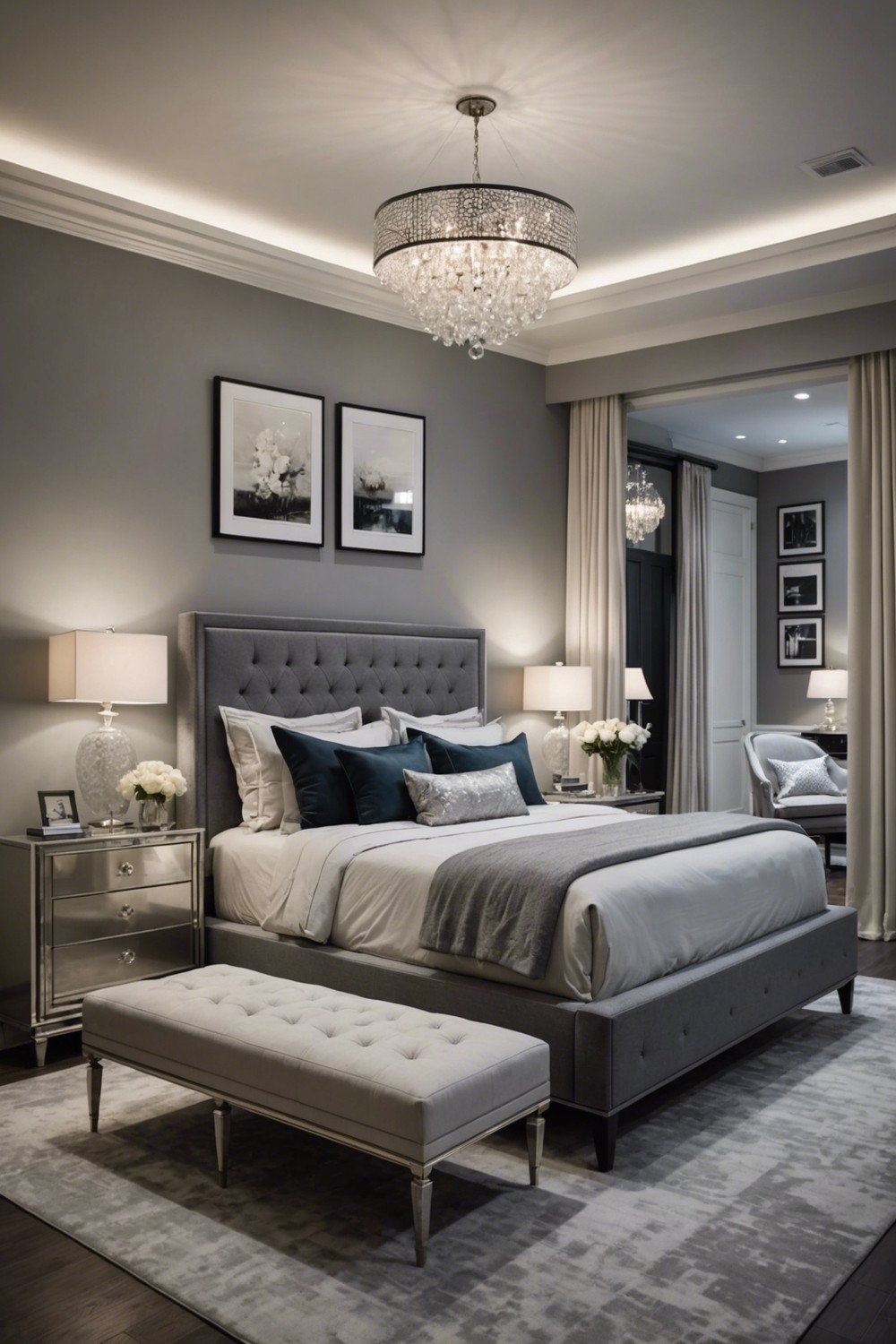 Neutral Haven: Soft Gray Walls and Creamy Accents