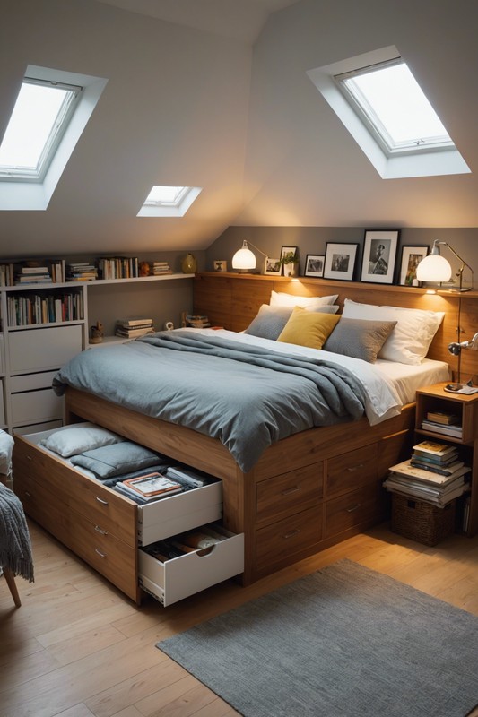 Opt for a Compact Bed with Built-In Storage