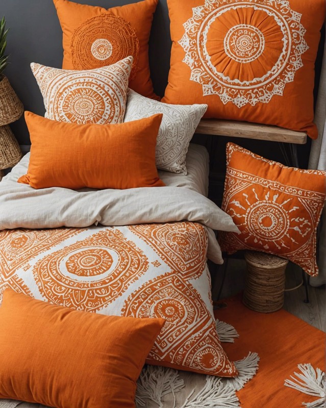 Orange Throw Pillows