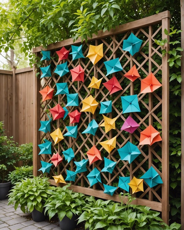 Origami-Inspired Trellis with a Creative Twist