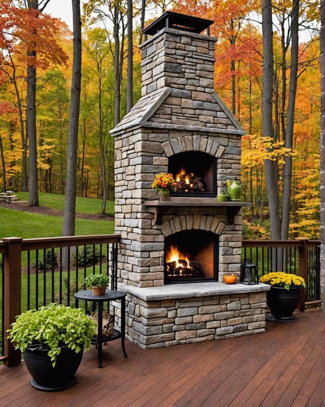 Outdoor Fireplace Railing