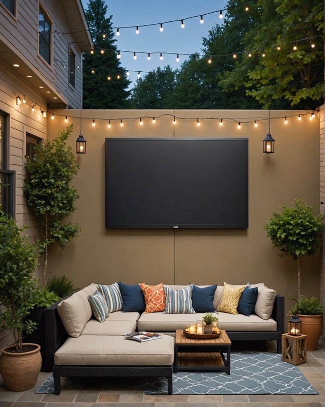 Outdoor Movie Screen Wall
