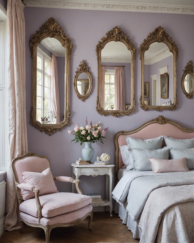 Parisian Elegance: Soft Pastels and Antique Mirrors