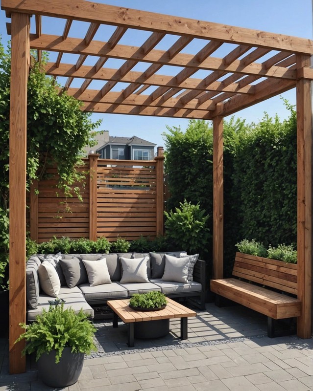 Pergola with Rooftop Deck