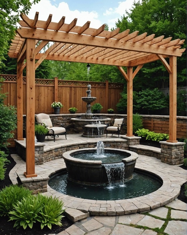 Pergola with Water Feature